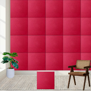 #12 Radioaktivt Crimson Glitter Ceramic Tile Kakelplatta