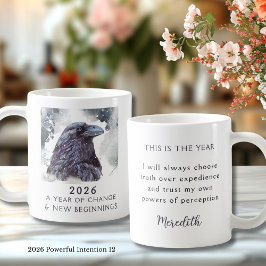 12. Raven 2026 Year of Change Powerful Intention Kaffemugg