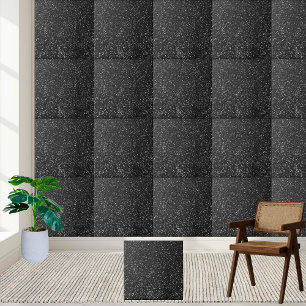 #12 Sparkling Black Glitter Luxury Home Décor Kakelplatta