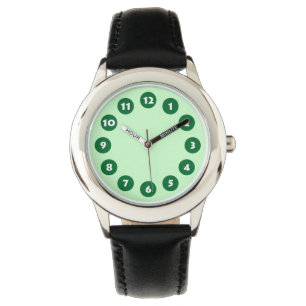 12 Spots - Forest Grönt with Blek Mint Armbandsur
