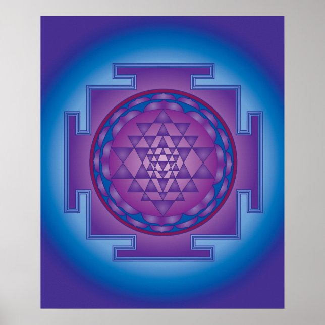 12 SRI YANTRA - TRANSCENDENCE POSTER (Framsidan)