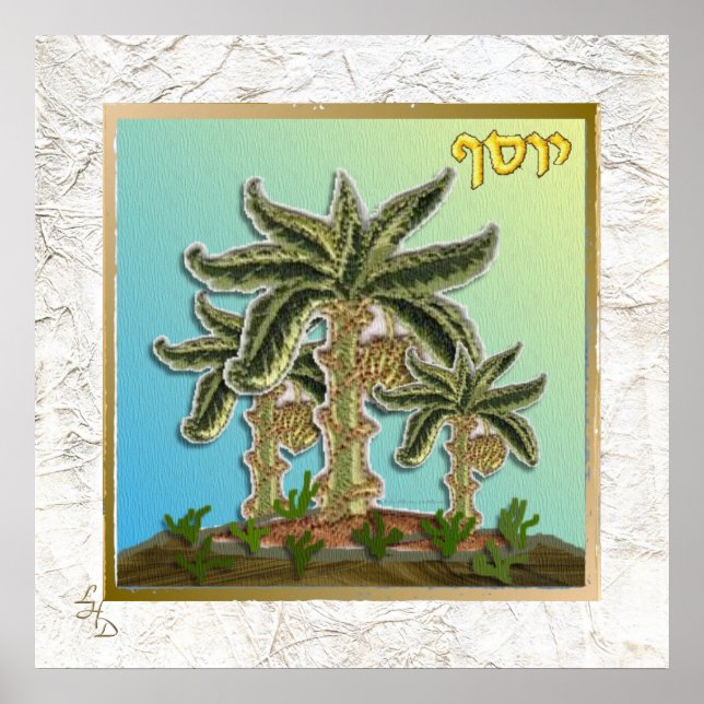 12 stammar Israel Josef konsttryck poster (Framsidan)