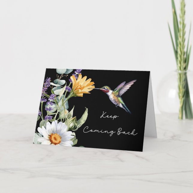 12 Steg Recovery Främjande med Hummingbird Kort (Framsida)