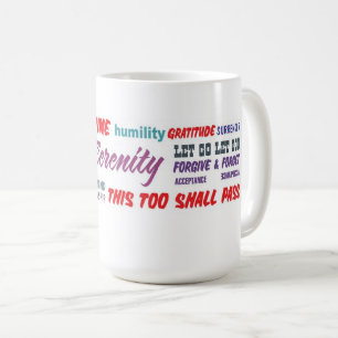 12 stegs återställnings slogans kaffemugg 24