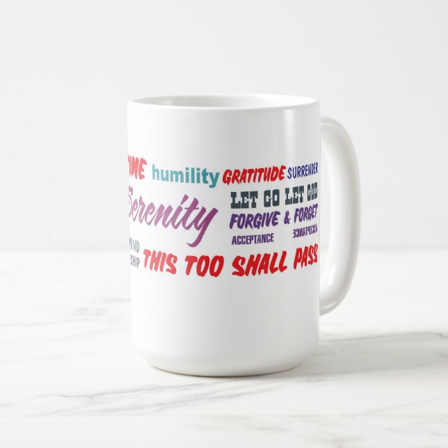 12 stegs återställnings slogans kaffemugg 24 (Framsida höger)