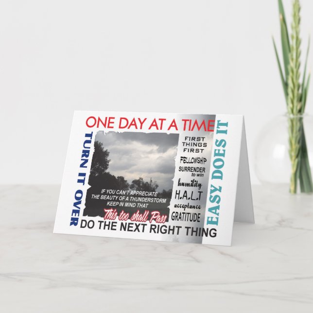 12-stegs återställningslagerkort kort (Framsida)