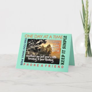 12-stegs återställningstävling, hälsningskort 25 tack kort