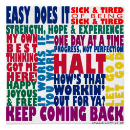 12 stegs lutningar perfect poster