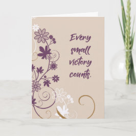 12-stegs Recovery Encouragement Swirls på Tan Brow Kort
