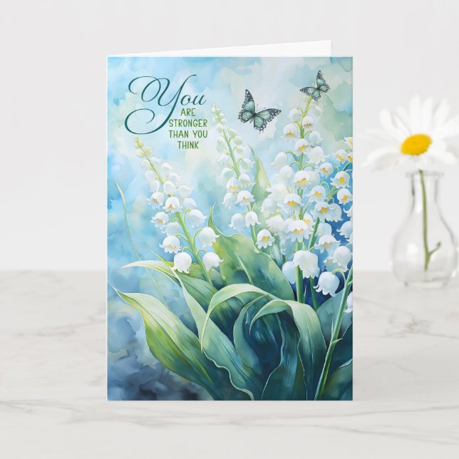 12 Step Encouragement Lily of the Valley Garden Kort (Liten växt)