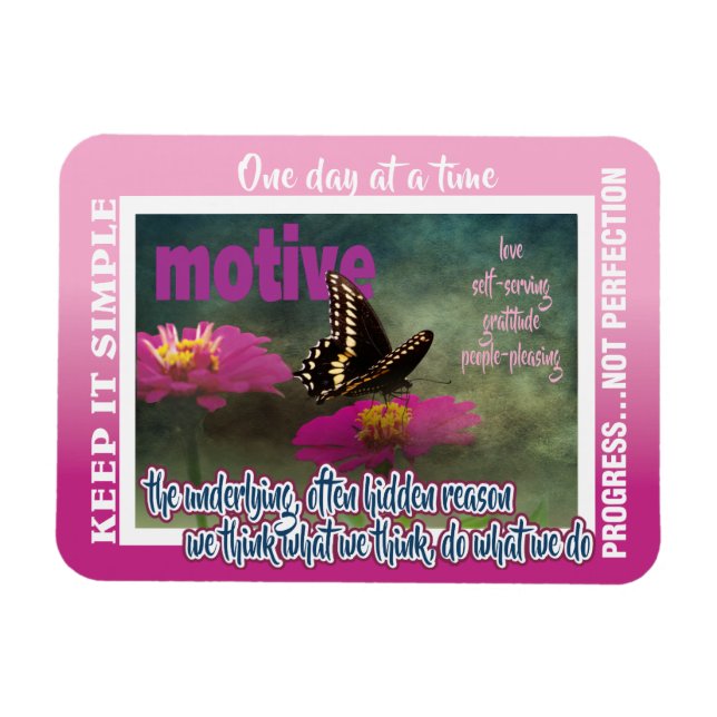 12 step motives magnet 26 butterflies (Horisontell)