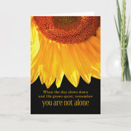 12 Step Recovery Encouragement Sunflower Kort