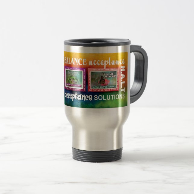 12 step recovery slogans coffee travel mug 26a resemugg (Framsida höger)