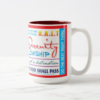 12 step recovery slogans mug 25z-red Två-Tonad mugg