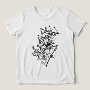 12 Svart Vitt Abstrakt Tribal Tattoo Konst T Shirt