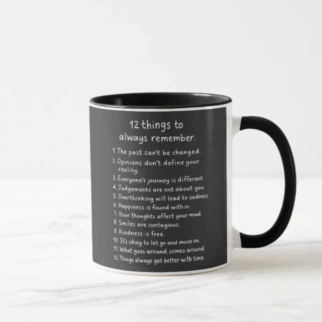 12 Things To Always Remember  Mugg (Höger)