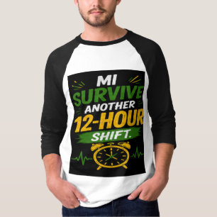 12 timmars skift Specialanpassad jamaicansk CNA/Sj T Shirt