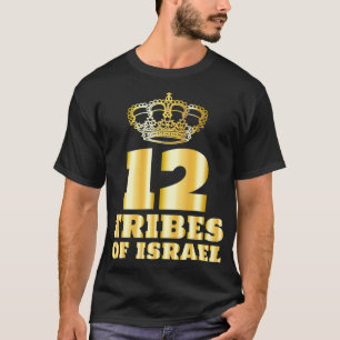 12 Tolv stammar av Israel Hebrew Israelite Yah T Shirt