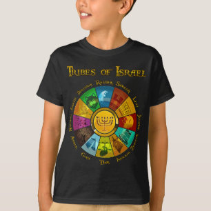 12 Tolv stammar av israelisk hebreisk judisk israe T Shirt