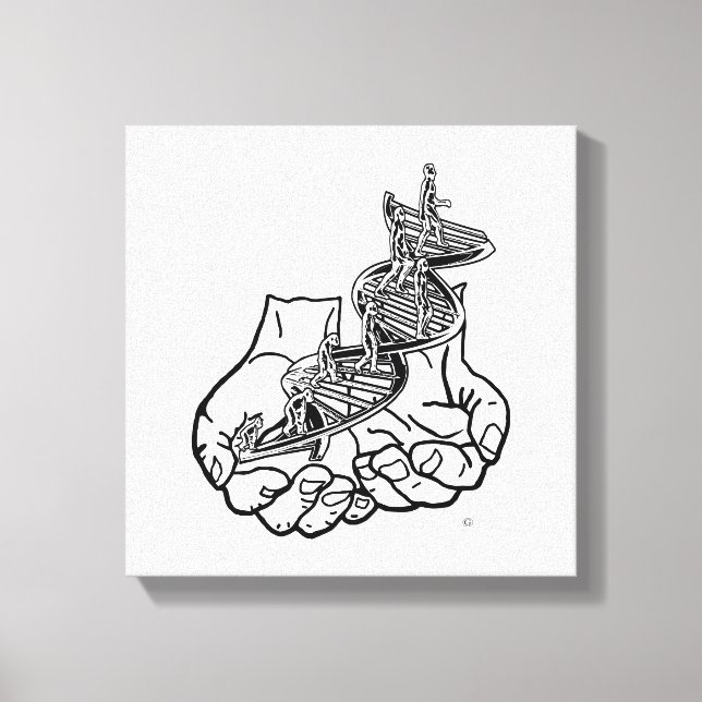 12 tum x 12 tum, 1,5 tum, enkel canvastryck (Framsida)