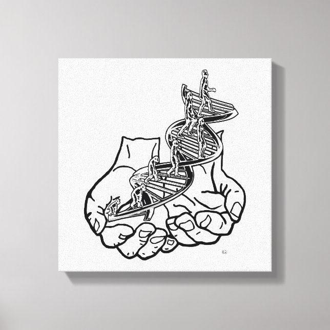 12 tum x 12 tum, 1,5 tum, enkel canvastryck (Framsida)