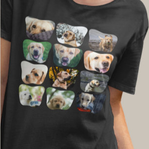 12 Unik Personlig för fotokollage T Shirt