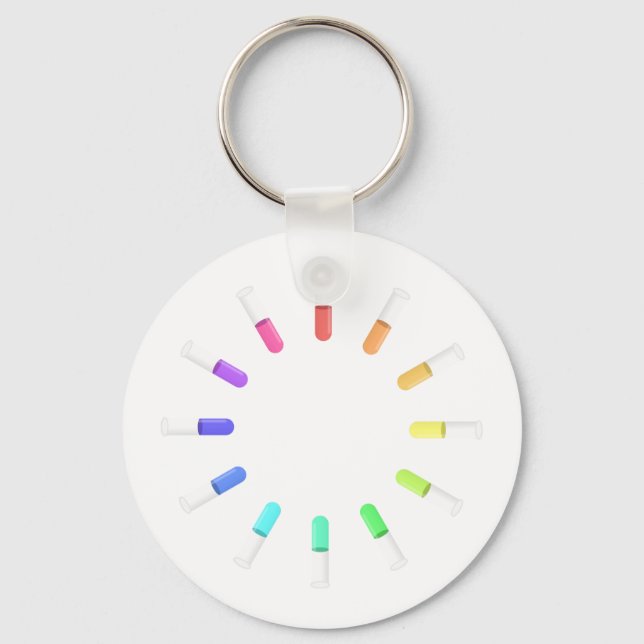 12 vätskor nyckelring (Framsida)