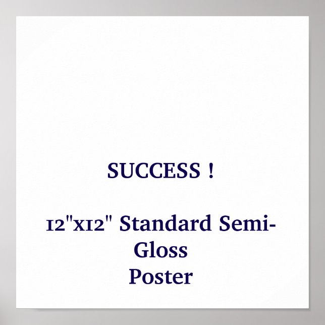 12"x12" Standard halvblank affisch (Framsidan)