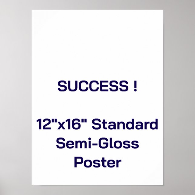 12"x16" Standard halvblank affisch (Framsidan)
