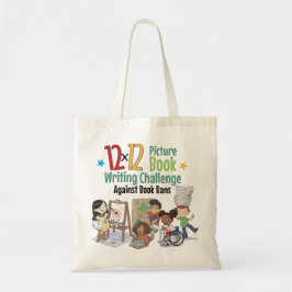 12 x 12 MOT Bok Bans Cream Character Tote Tygkasse