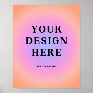 12 x 15 Vertikal Utskriven Konst Poster