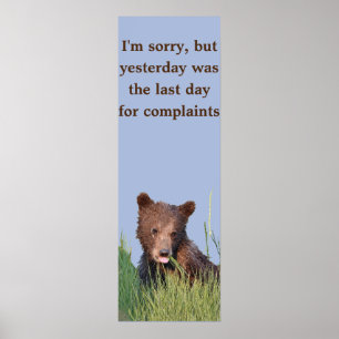 12 x 36 Poster Papper (projektionsyta) med grizzly