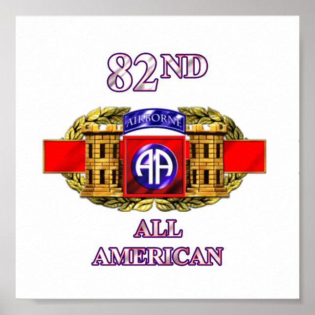 12B 82nd Airborne Division Poster (Framsidan)