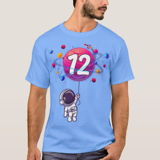 12th Birthday 12 Years Old Birthday Boy Gift Astro T Shirt
