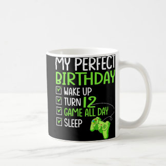 12th Perfect Birthday Boys Gaming 12 Years Old Gif Kaffemugg