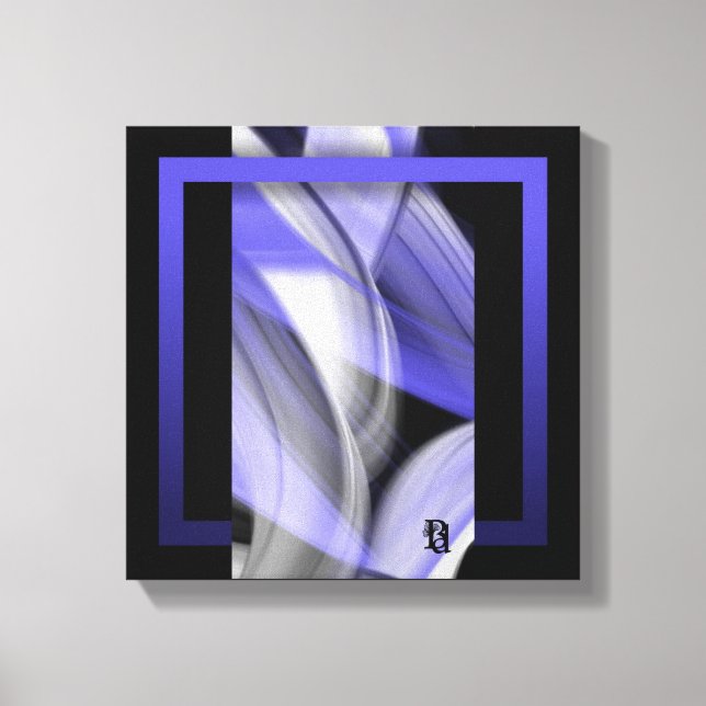 12x12" Lavender Moon Trend Abstract Art Violet Canvastryck (Framsida)