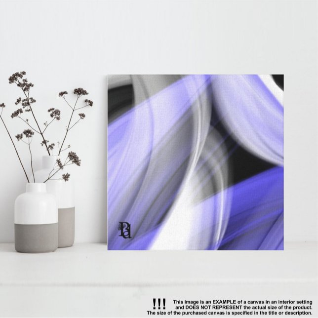 12x12" Lavender Moon Trend Abstract Art Violet Canvastryck (Skapare uppladdad)