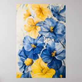 1304 Blommigt Poster
