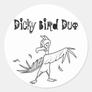 1306390029_1df9e16e50, Dicky Bird Duo Runt Klistermärke