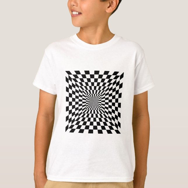 1309062598_Vector_Clipart svartvit OPTICAL ILLU Tröja (Framsida)