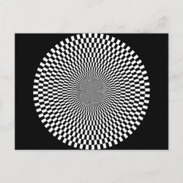 1309144895_Vector BLACK WHITE OPTICAL ILLUSION Vykort