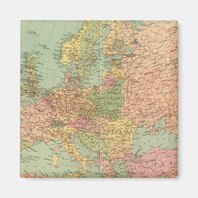 1314 Politiskt Europa Magnet (Framsidan)