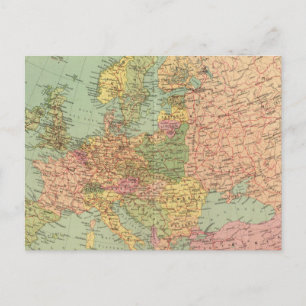 1314 Politiskt Europa Vykort