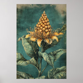 1318 Blommigt Poster