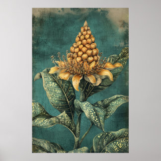 1318 Blommigt Poster