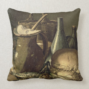 131-0058519/1 stilleben med fisken, Leeks och Brea Kudde