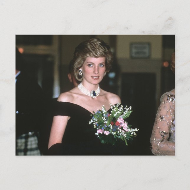 131 Princess Diana Wien 1986 Vykort (Framsida)