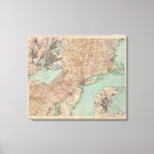 13233 samlas, anslutning, RI, NJ, Del, Md Canvastryck