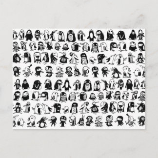 132 Penguiner Vykort