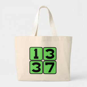 1337 Leet Leetspeak Eleet Internet Meme Slang Jumbo Tygkasse